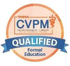 VHMA CVPM Qualified Formal Education badge